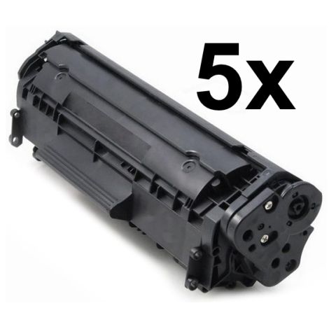 Toner HP Q2612A (12A), pětibalení, černá (black), alternativní