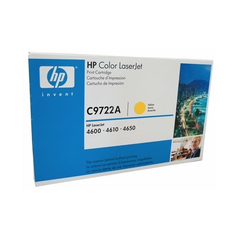 Toner HP C9722A (641A), žlutá (yellow), originál