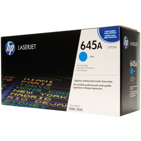 Toner HP C9731A (645A), azurová (cyan), originál