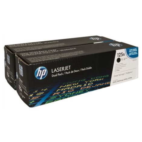 Toner HP CB540AD (125A), dvojbalení, černá (black), originál