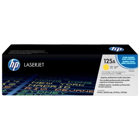 Toner HP CB542A (125A), žlutá (yellow), originál