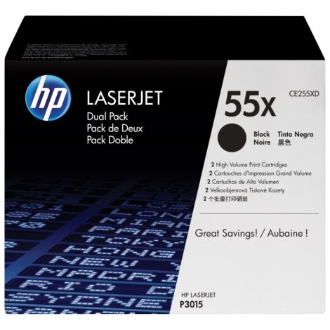 Toner HP CE255X (55X), černá (black), originál