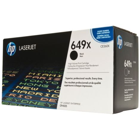 Toner HP CE260X (649X), černá (black), originál