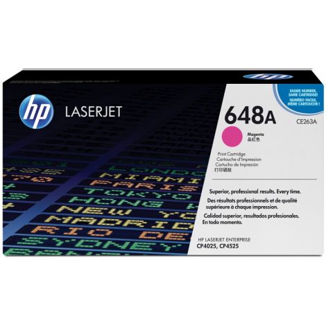 Toner HP CE263A (648A), purpurová (magenta), originál