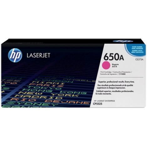 Toner HP CE273A (650A), purpurová (magenta), originál