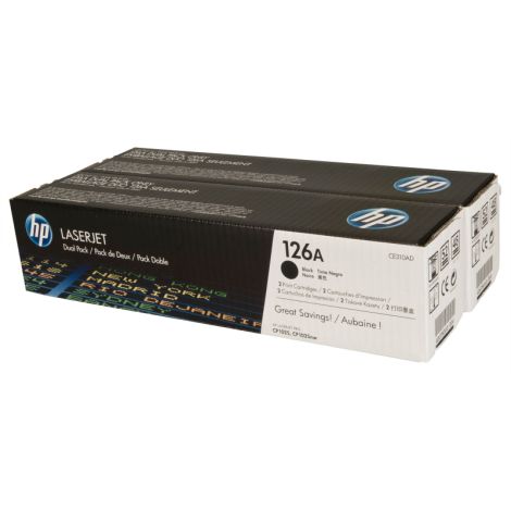 Toner HP CE310AD (126A), dvojbalení, černá (black), originál