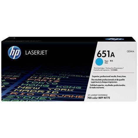 Toner HP CE341A (651A), azurová (cyan), originál