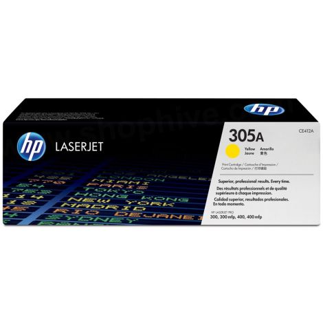 Toner HP CE412A (305A), žlutá (yellow), originál