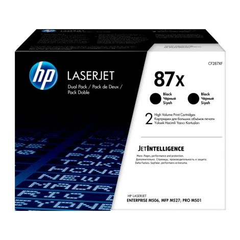 Toner HP CF287XD (87XD), dvojbalení, černá (black), originál