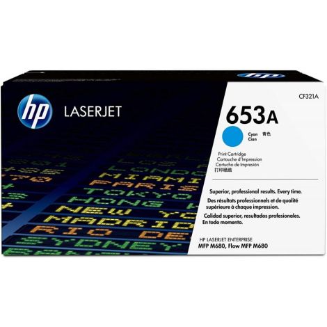 Toner HP 652A, CF321A, azurová (cyan), originál