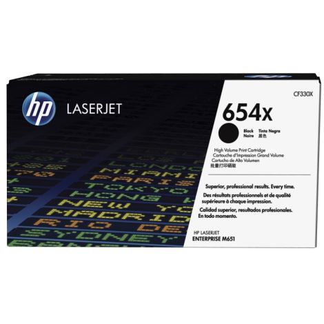 Toner HP CF330X (654X), černá (black), originál