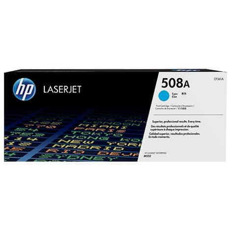 Toner HP CF361A (508A), azurová (cyan), originál