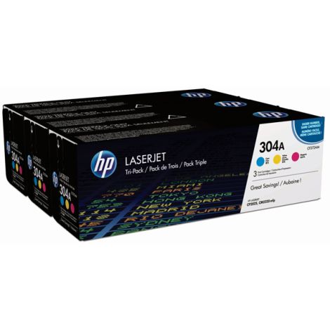 Toner HP CF372AM (304A), trojbalení, multipack, originál