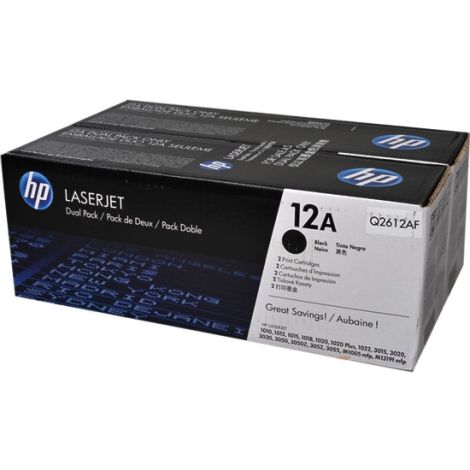 Toner HP Q2612AD (12A), dvojbalení, černá (black), originál