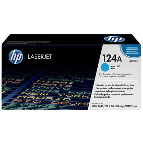 Toner HP Q6001A (124A), azurová (cyan), originál