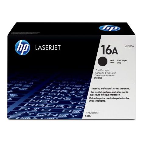 Toner HP Q7516A (16A), černá (black), originál