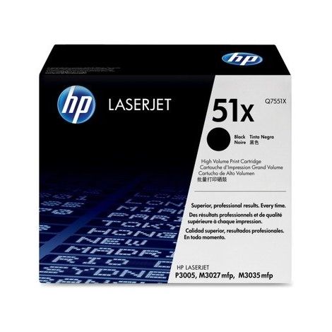 Toner HP Q7551X (51X), černá (black), originál