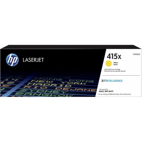 Toner HP W2032X (415X), žlutá (yellow), originál