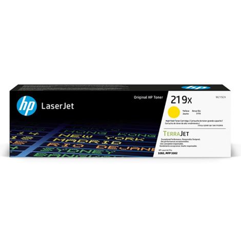 Toner HP 219X, W2192X, žlutá (yellow), originál