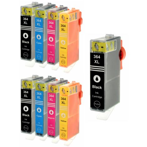 Cartridge 2 x HP 364 XL (J3M83AE) CMYK + HP 364 XL černá ZDARMA, multipack, alternativní