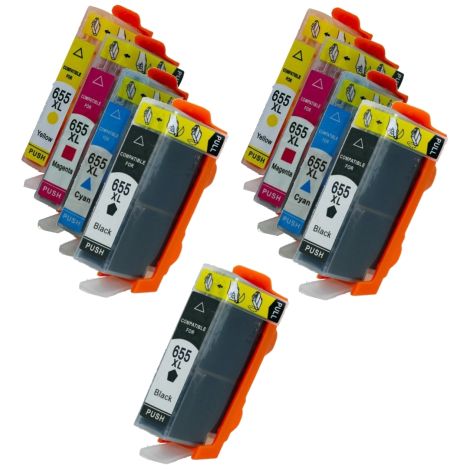 Cartridge 2 x HP 655 CMYK + HP 655 černý ZDARMA, multipack, alternativní