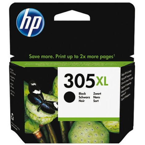 Cartridge HP 305 XL, 3YM62AE, černá (black), originál