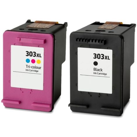 Cartridge HP 303 XXL, 3YN10AE, dvojbalení, multipack, alternativní