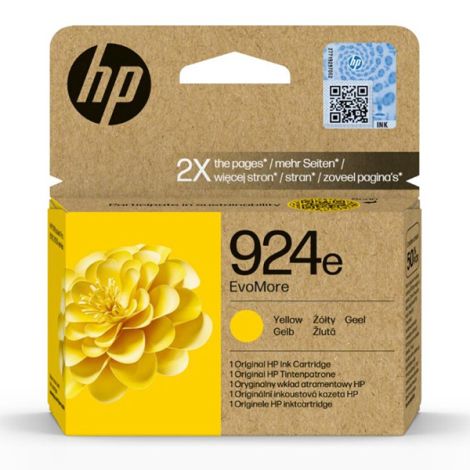 Cartridge HP 924e, 4K0U9NE, žlutá (yellow), originál