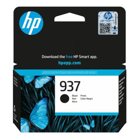 Cartridge HP 937, 4S6W5NE, černá (black), originál