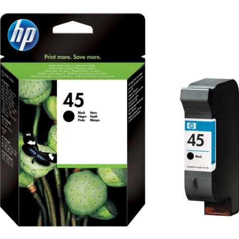 Cartridge HP 45 (51645AE), černá (black), originál