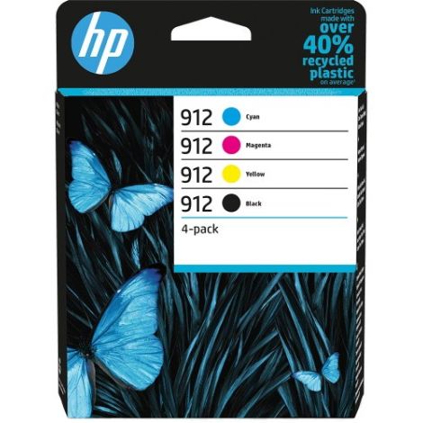 Cartridge HP 912, 6ZC74AE, CMYK, čtyřbalení, multipack, originál