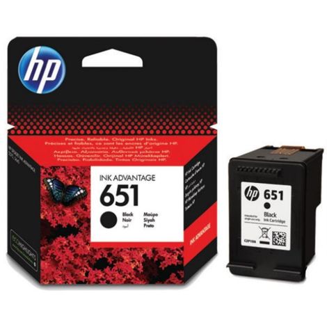 Cartridge HP 651 (C2P10AE), černá (black), originál