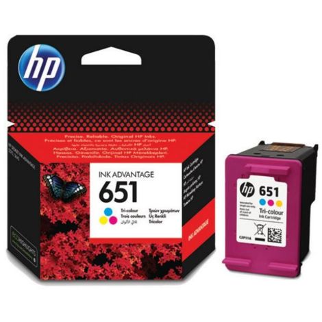 Cartridge HP 651 (C2P11AE), barevná (tricolor), originál