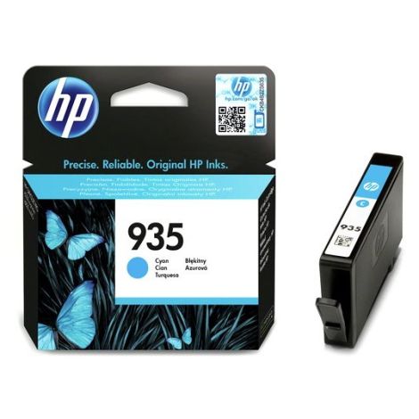 Cartridge HP 935, C2P20AE, azurová (cyan), originál