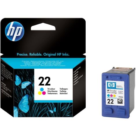 Cartridge HP 22 (C9352AE), barevná (tricolor), originál