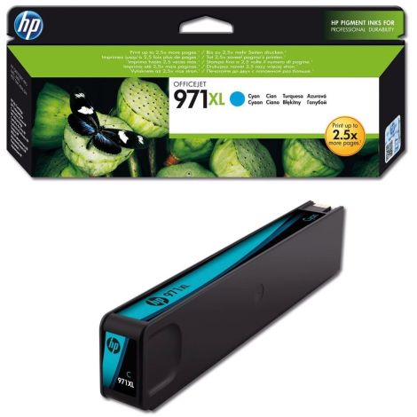 Cartridge HP 971 XL (CN626AE), azurová (cyan), originál