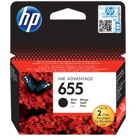 Cartridge HP 655 (CZ109AE), černá (black), originál