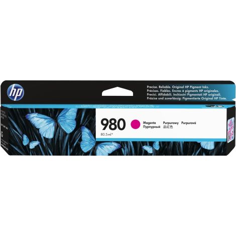 Cartridge HP 980 (D8J08A), purpurová (magenta), originál