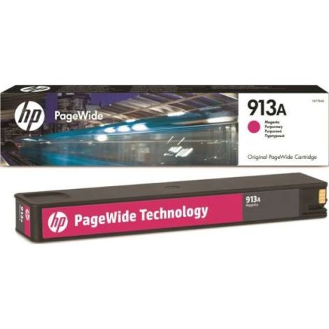 Cartridge HP 913A, F6T78AE, purpurová (magenta), originál