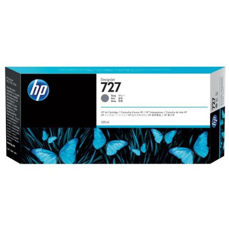 Cartridge HP 727, F9J80A, šedá (gray), originál