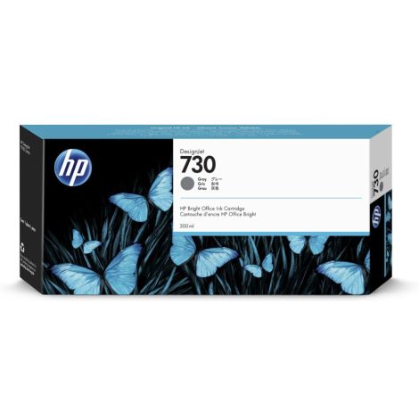 Cartridge HP 730, P2V72A, šedá (gray), originál