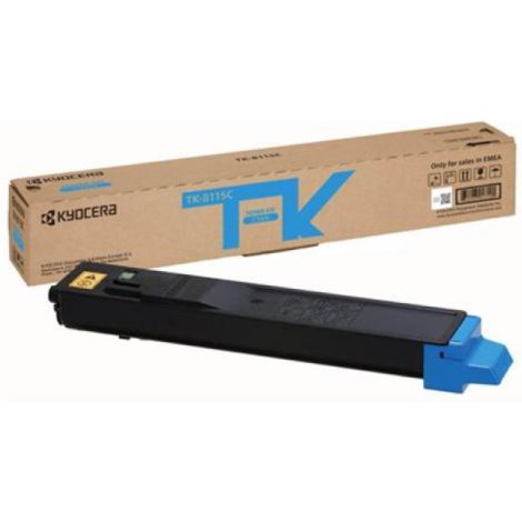 Toner Kyocera TK-8115C, 1T02P3CNL0, azurová (cyan), originál