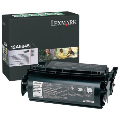 Toner Lexmark 12A5845 (T610, T612, T614), černá (black), originál