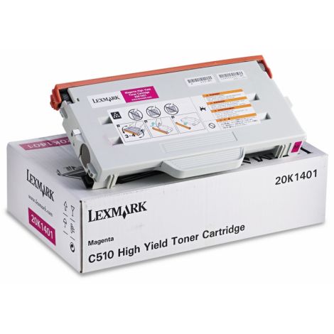 Toner Lexmark 20K1401 (C510), purpurová (magenta), originál