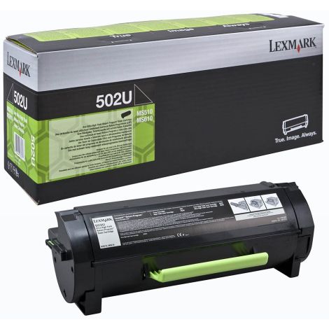 Toner Lexmark 502U, 50F2U00 (MS510, MS610), černá (black), originál