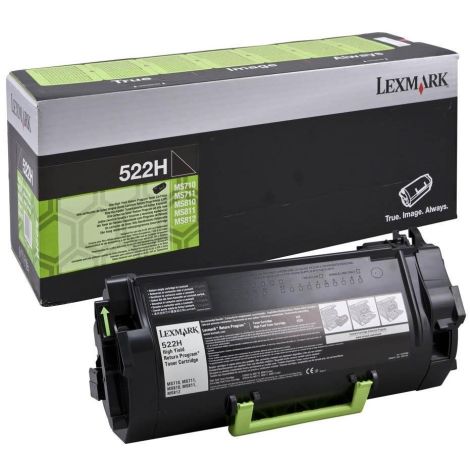 Toner Lexmark 522H, 52D2H00 (MS810, MS811, MS812), černá (black), originál