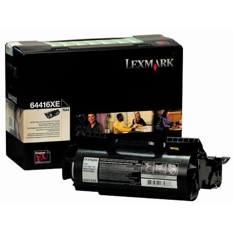 Toner Lexmark 64416XE (T644), černá (black), originál