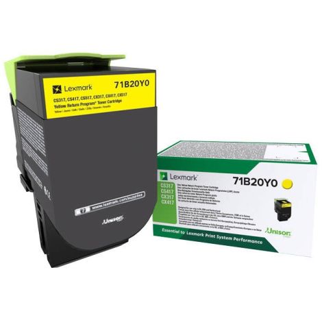 Toner Lexmark 71B20Y0 (CS317, CS417, CS517), žlutá (yellow), originál