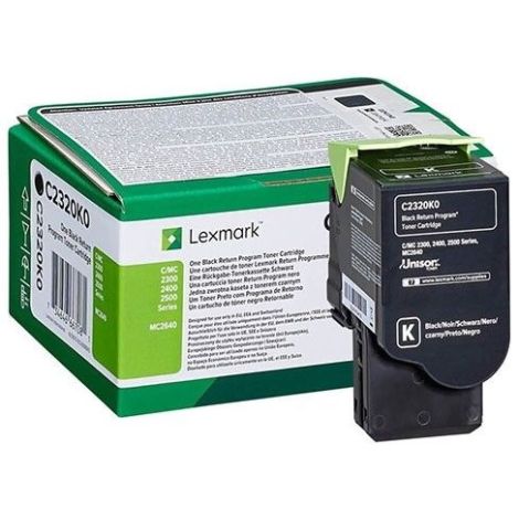 Toner Lexmark C2320K0 (MC2640, C2535, C2425, MC2425, MC2535), černá (black), originál