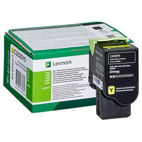 Toner Lexmark C2320Y0 (MC2640, C2535, C2425, MC2425, MC2535), žlutá (yellow), originál